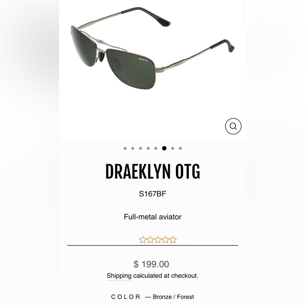 OTG Full-Metal Aviator Sunglasses - Bronze Forest